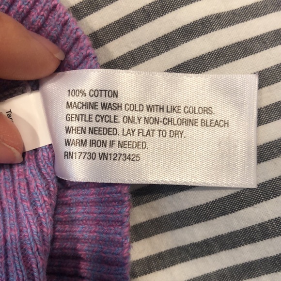 Mossimo Purple Button Pocket Sweater Stretchy - Picture 7 of 8